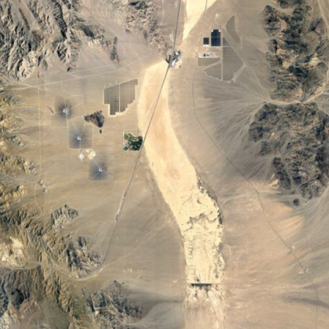 Google Earth Image centered on Ivanpah Playa ROI