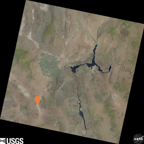 Landsat 8 LandsatLook Image Path 39 Row 35 Acquired 06 Aug 2020 with ROI indicated