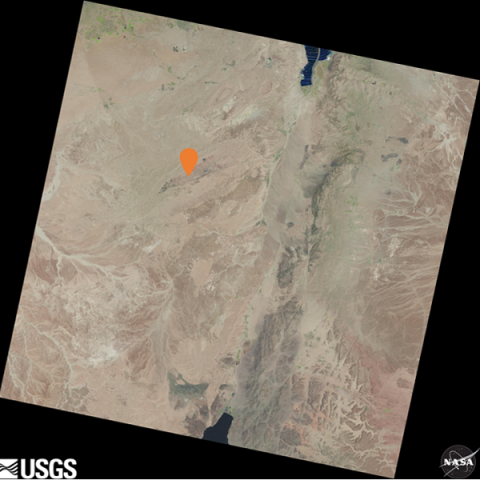 Landsat 8 LandsatLook image Path 174 Row 39 Acquired 24 Aug 2020 with ROI indicated