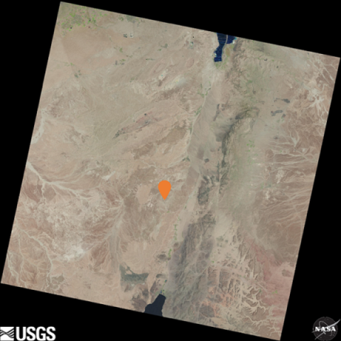 Landsat 8 LandsatLook image Path 174 Row 39 Acquired 24 May 2020 with ROI indicated