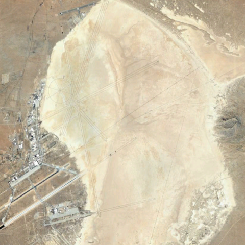 Google Earth Image centered on Rogers Dry Lake ROI