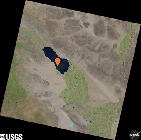 Landsat 8 LandsatLook Image Path 39 Row 37 Acquired 06 Aug 2020 with ROI indicated